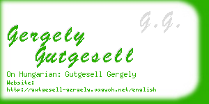 gergely gutgesell business card